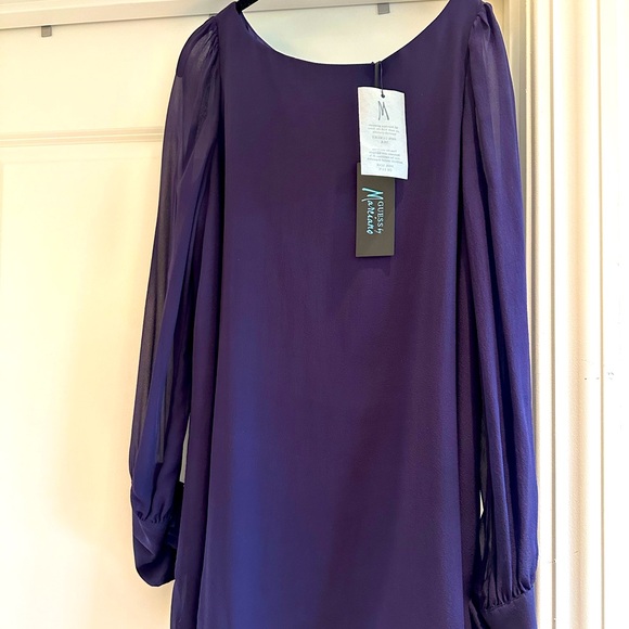 NEW w/ Tags GUESS by MARCIANO Pure Silk Baby Doll Mini-dress. - Picture 7 of 8